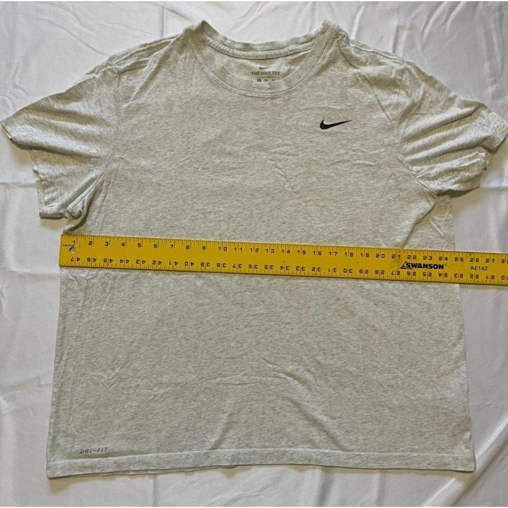 NIKE TEE SHIRT SHORT SLEEVE 2XL HEATHER GREY MENS - Picture 3 of 9